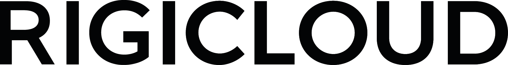 The logo of the brand, RigiCloud